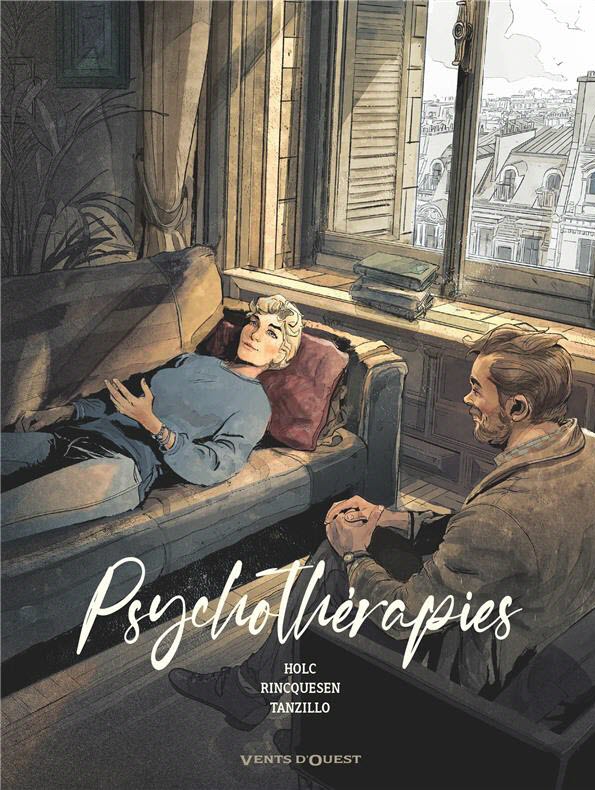 couverture de la bande-dessinée dont le titre Psychothérapies
